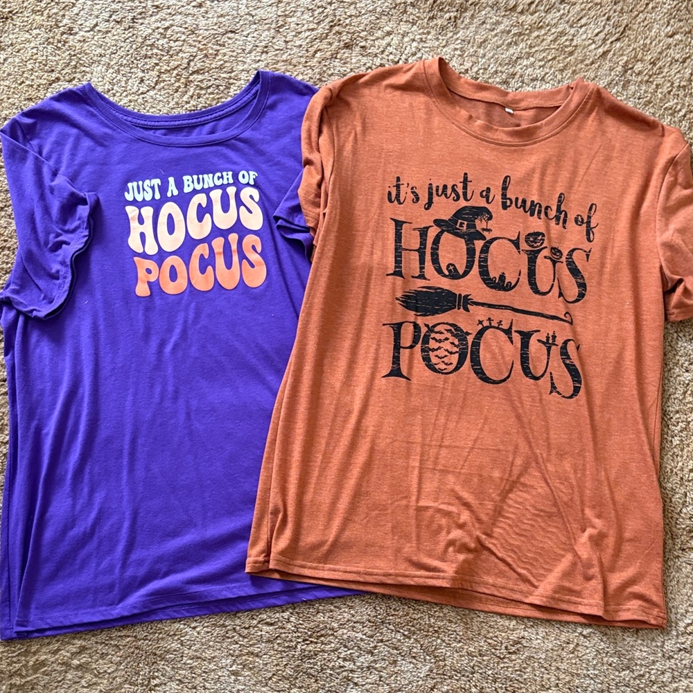 Hocus Pocus Purple and Orange T-Shirts